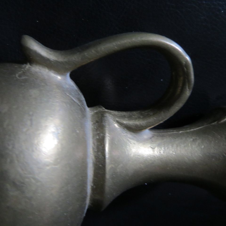 Vase Karaffe Messing Vintage Höhe 13,5 cm in Überherrn