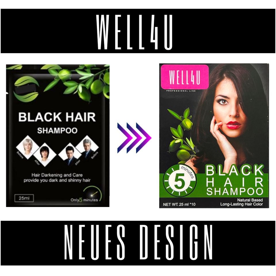 WELL4U - Black Hair Shampoo - gegen graue Haare in Dortmund