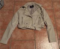 Lederjacke, Jacke , Beige, Gr. XS, Bikerjacke Bayern - Knetzgau Vorschau