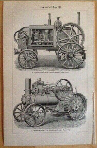 Original Vintage Drucke Bilder Abbildungen Poster von 1880-1900 in Greifswald