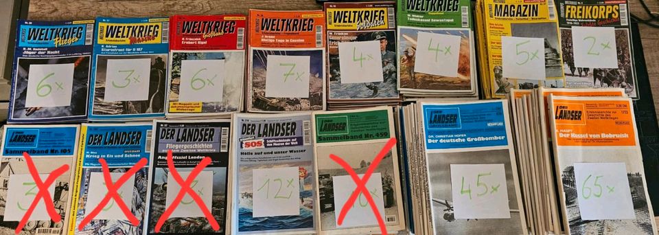 Sammelband Hefte Landser, Weltkrieg, Magazin, Freikorps in Amtsberg