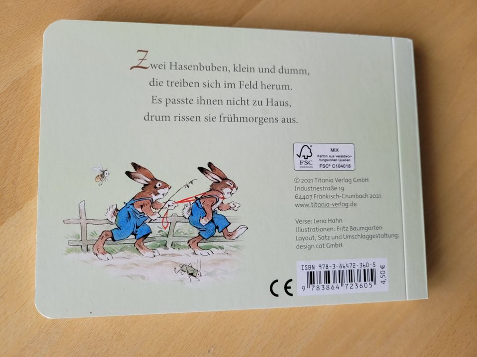 Buch Hoppel und Poppel Fritz Baumgarten Titania Verlag - Ostern in Herscheid