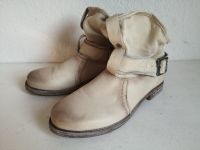 Damen Schuhe Stiefeletten Boots Buffalo Gr 38 UK 5 beige Leder Duisburg - Friemersheim Vorschau