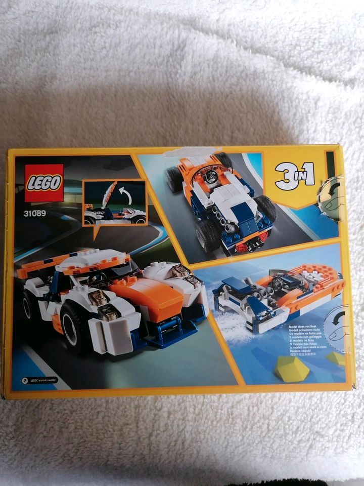 Lego Creator 3in1 Set Rennwagen 31089 in Niepars