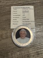 Münze Papst Benedictvs XVI, Jahr 2005, Neusilber Sachsen - Hartmannsdorf Vorschau