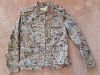 H&M Jacke Blazer Military grau Blumen Stehkragen neu 36 S 34 Dresden - Löbtau-Nord Vorschau