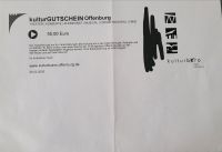 KulturGutschein Offenburg 50 € Baden-Württemberg - Karlsruhe Vorschau