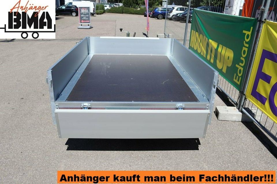 EDUARD Anhänger Hochlader 200x145x30 1350kg ALUBORDWÄNDE NEU in Tannheim