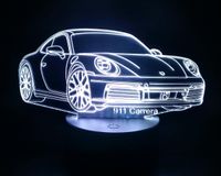 Porsche 911 Carrera 3 D Illusion Lampe Hessen - Erzhausen Vorschau