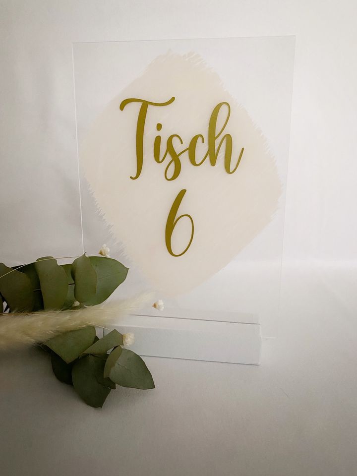 ***Tischnummern Acryschild Blush*** VERLEIH Hochzeit Event in Remscheid