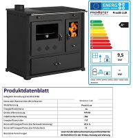 Küchenofen Holzherd Practik LUX schwarz, linke Version - 9,5 kW Sachsen - Bernsdorf Vorschau