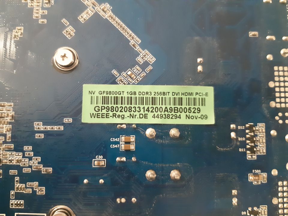 NVIDIA GeForce GF9800GT 1GB DDR3 Grafikkarte HDMI DVI PCI-Express in Bad Mergentheim