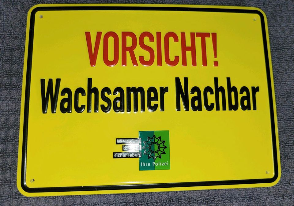 Schild wachsamer Nachbar in Recklinghausen