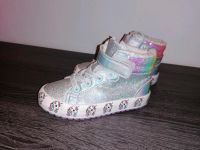 Mädchenschuhe, Gr. 26, Silber, Glitzer, Einhorn und Regenbogen Nordrhein-Westfalen - Lienen Vorschau