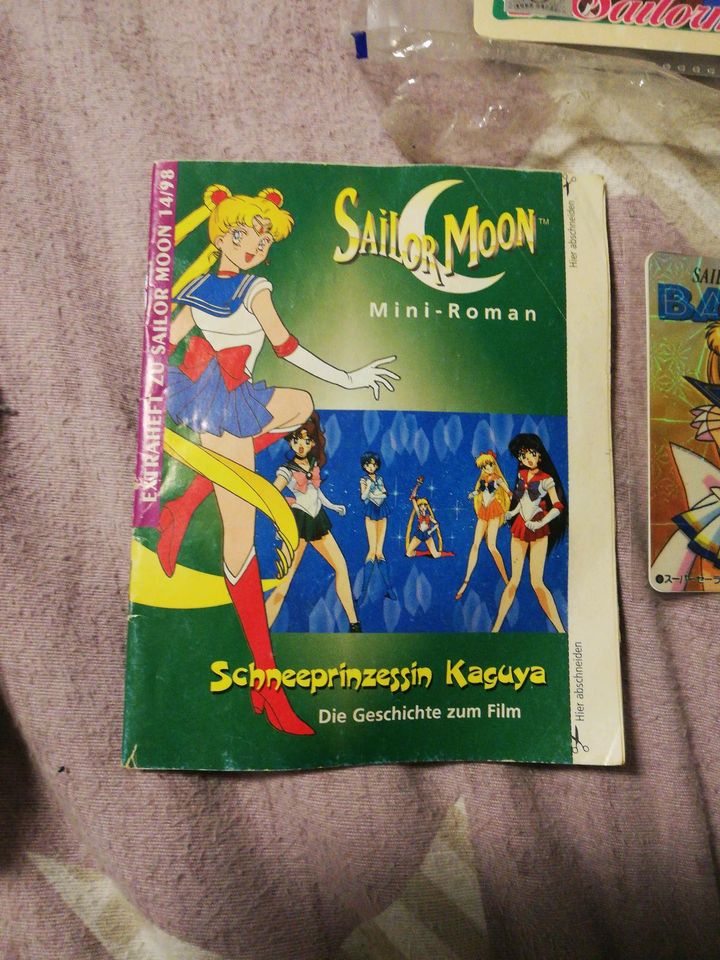 Sailor Moon Heft Tagebuch Jumbo carddass Sammelkarte mini Roman in Gemünden a. Main