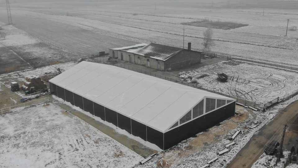 Leichtbauhalle 20x40x4 Wirtschaftsgebäude Landwirtschaft Reitzelt Reithalle Zelt Aluhalle in Viersen