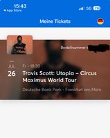 Travis Scott STEHPLATZ Frankfurt Ticket. 26.07 Bayern - Regensburg Vorschau