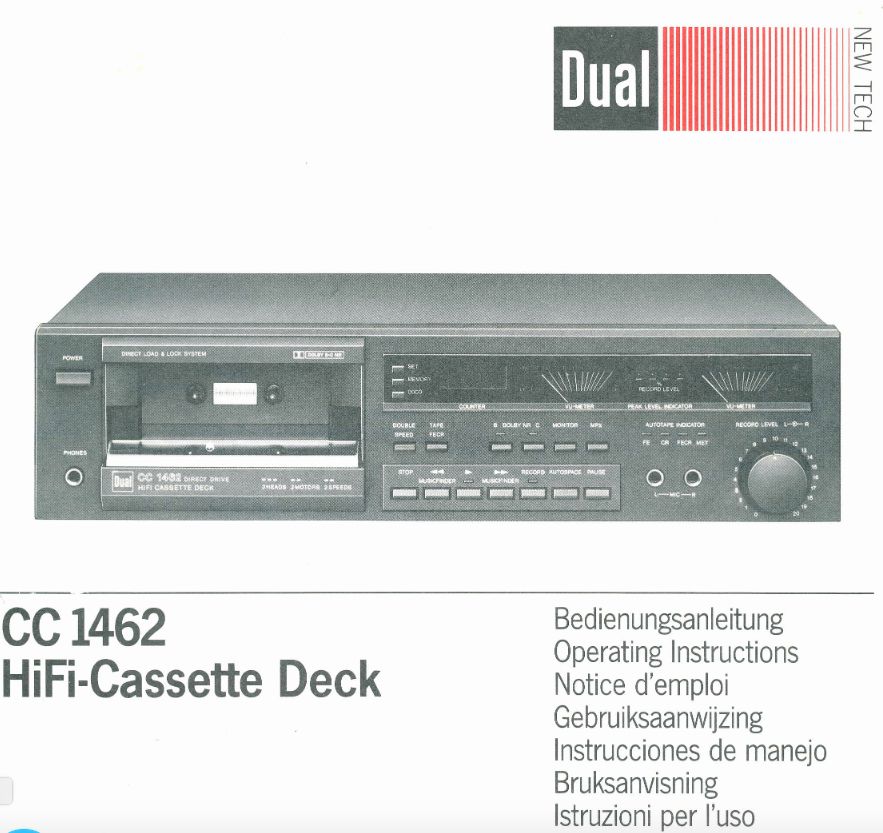 Dual CC 1462 Tapedeck Cassettendeck VOLL REVIDIERT in Hannover