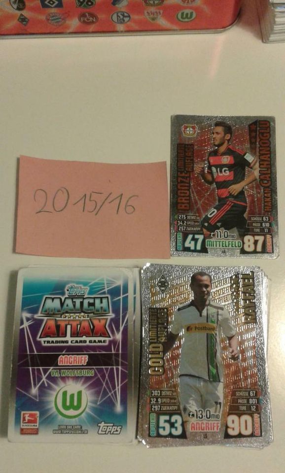 Match Attax Karten 2013 /14, 2014 /15, 2015 /16,  2016/ 2017 in Hamburg