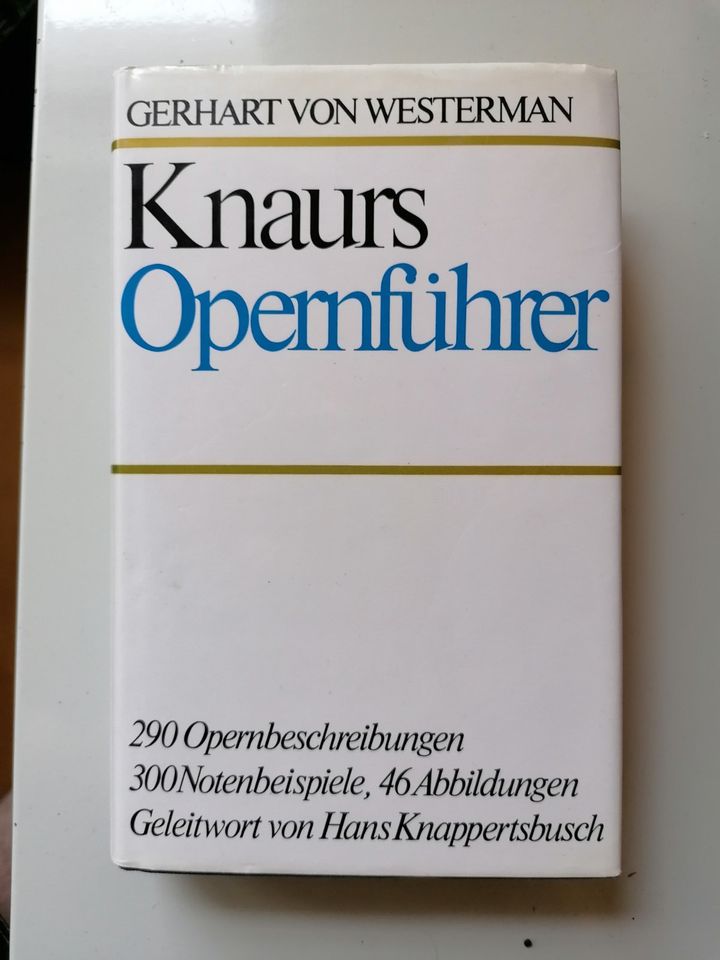 Buch Gerhart von Westermann Knaurs Opernführer gebunden in München