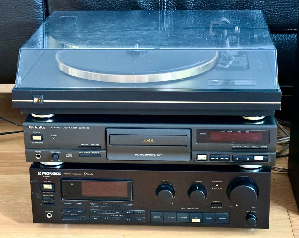 Stereo Anlage Plattenspieler Verstärker CD Dual Pioneer Technics in Dortmund
