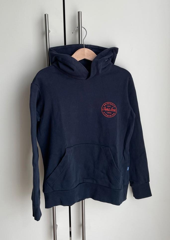 Jack & Jones Hoodie Kapuzenpulli Jungen dunkelblau 128 in Unna