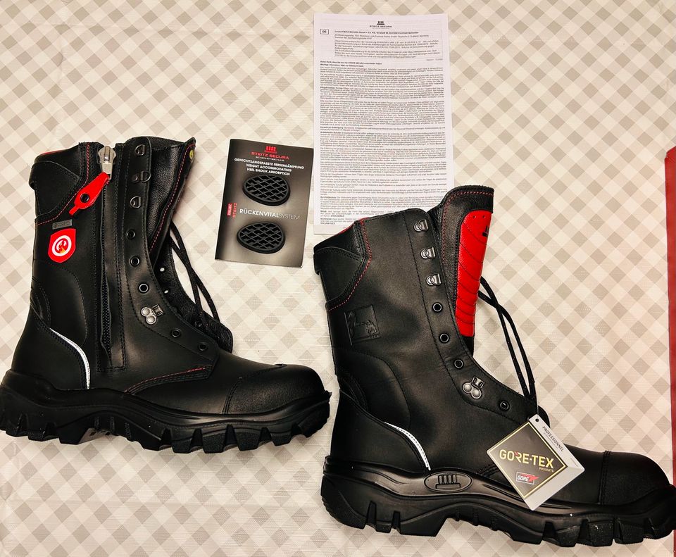 Feuerwehrstiefel, Sicherheitsstiefel,Fire Fighter Secura, Größe45 in Lauenbrück