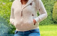 Naketano Sweatjacke/Hoodie mit Kapuze, weiß meliert, M Damen Niedersachsen - Braunschweig Vorschau