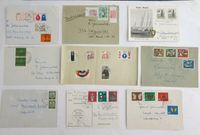 9 Briefe und Postkasten mit Sondermarken, gestempelt 1962 - 1974 Niedersachsen - Wenzendorf Vorschau