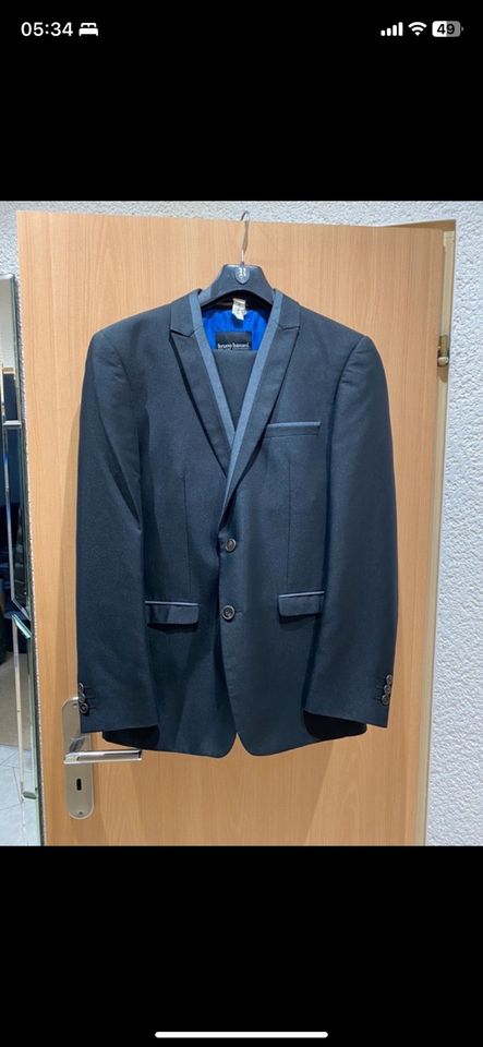 Bruno Banani Anzug Hochzeitsanzug Grau/ Schwarz NEU OVP Gr.46 in Werder (Havel)