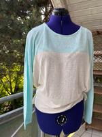 Damenpullover in Hellblau-Beige von Mango, L, Versand ab 3€ Baden-Württemberg - Ebersbach an der Fils Vorschau