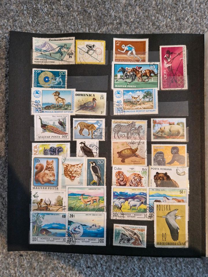 Verschiedene Briefmarken in Berlin