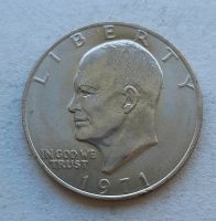 Münze 1 Dollar USA Eisenhower 1971 Leipzig - Probstheida Vorschau