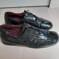 K & S Echtleder Sneaker Lackleder 7 1/2 schwarz weiches Leder Nordrhein-Westfalen - Bad Münstereifel Vorschau