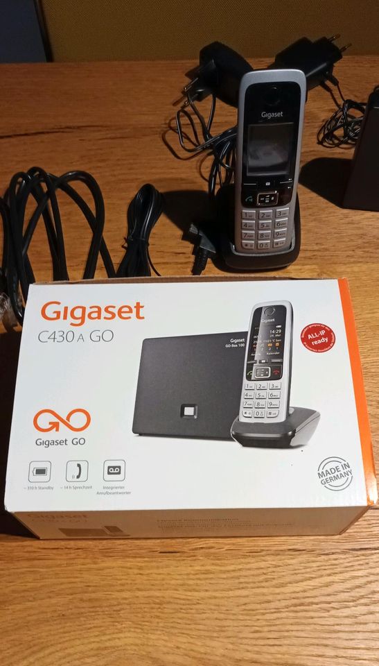 Gigaset C430 A GO   Silber  mit  OVP Schnurloses Telefon in Verl