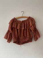 Bluse schulterfrei orange gemustert Leipzig - Leipzig, Südvorstadt Vorschau
