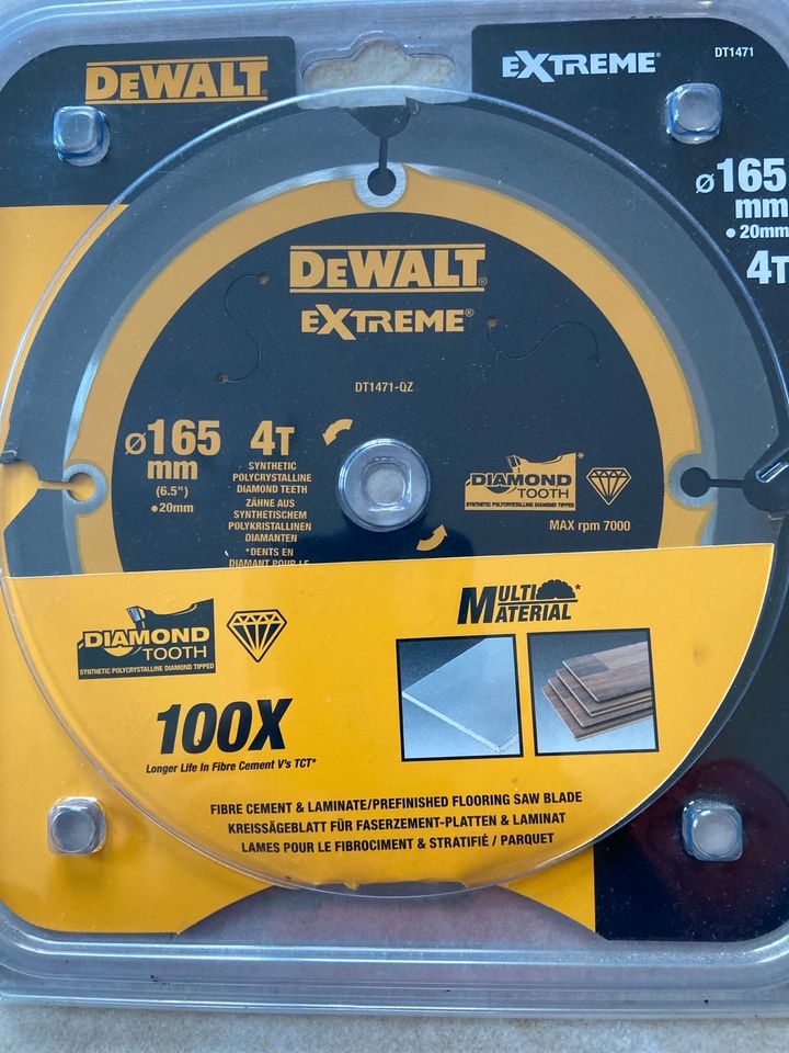 Dewalt Extreme Kreissägeblatt 165mm. 4T in Hoppegarten