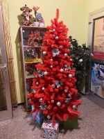 Farbiger Tannenbaum rot 180cm PVC Nadeln Weihnachtsbau#MG80180rot Bayern - Jettenbach Vorschau