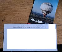 Gutschein für eine Heißluftballon-Fahrt für 2 Personen Niedersachsen - Löningen Vorschau