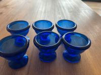 Blaue Eierbecher 6 Stück Glas Bayern - Unterdießen Vorschau