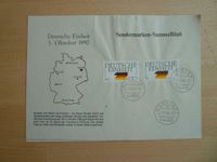 Briefmarke Sondermarke Tag der deutschen Einheit 1990 Niedersachsen - Nordhorn Vorschau