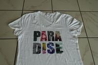 Tramontana T-Shirt Gr.L Weiß PARADIES Print Vorne Hessen - Lorch Vorschau