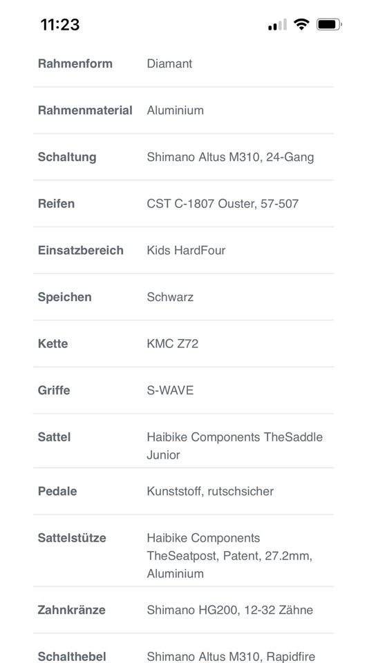 HAIBIKE SEET HARDFOUR 2.0  24“ in Freiburg im Breisgau