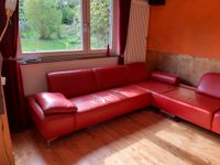 Sofa Coach echtes Leder Ecksofa rot Aachen - Aachen-Mitte Vorschau