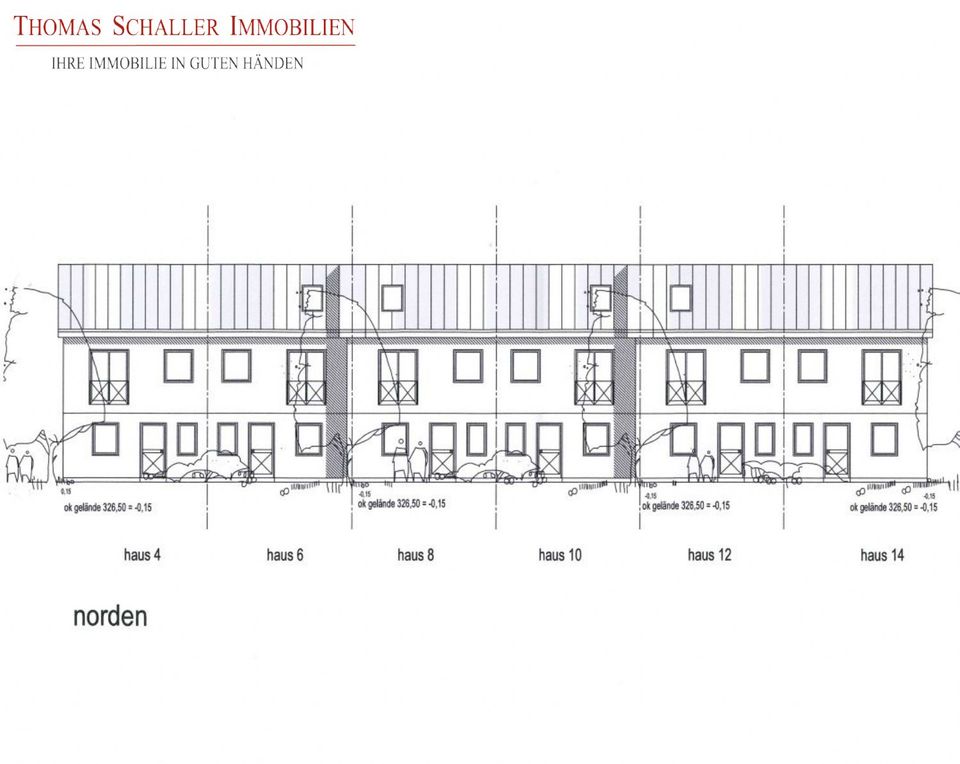 Grundstück mit Baugenehmigung für Neubau von 6 Reihenhäusern in Seukendorf in Seukendorf