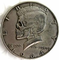 1/2 half Dollar Münze Medaille 1964 Liberty Skull Special Edition Rheinland-Pfalz - Uersfeld Vorschau