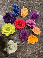 10 bunte Blumen für das Haar oder zum Anstecken Niedersachsen - Wangerland Vorschau