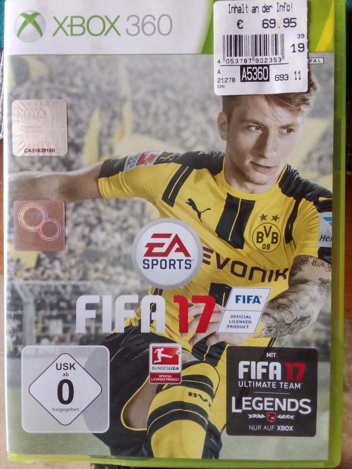 FIFA 17 Spiel gebraucht für Xbox360 in Homburg