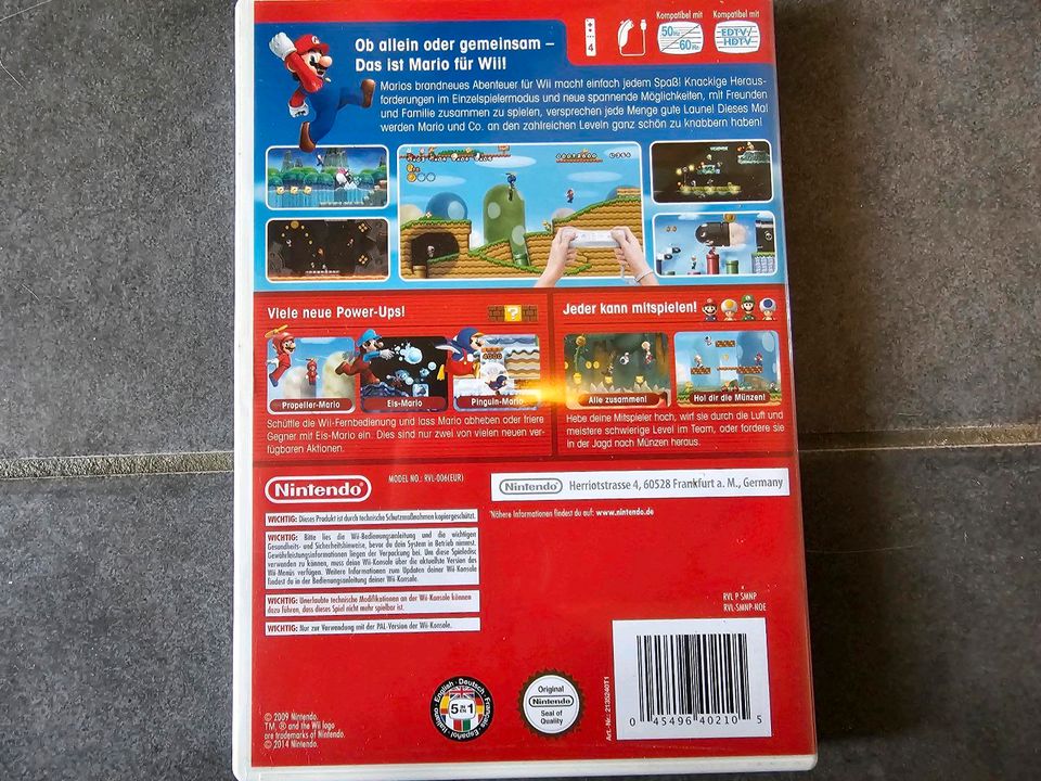 New Super Mario Bros. Wii Nintendo Wii OVP Spiel Spiele in Aachen