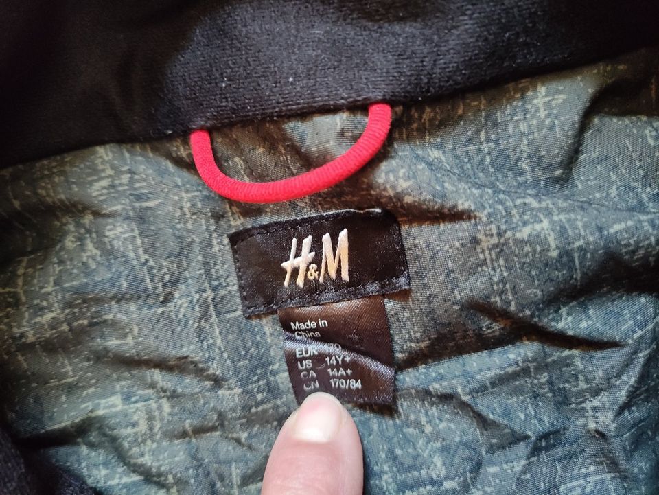 Jacke grün Übergang H&M Junge Gr 170 in Freilassing